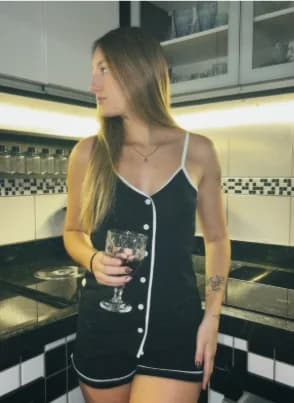 Pijama Alça Botão Shorts